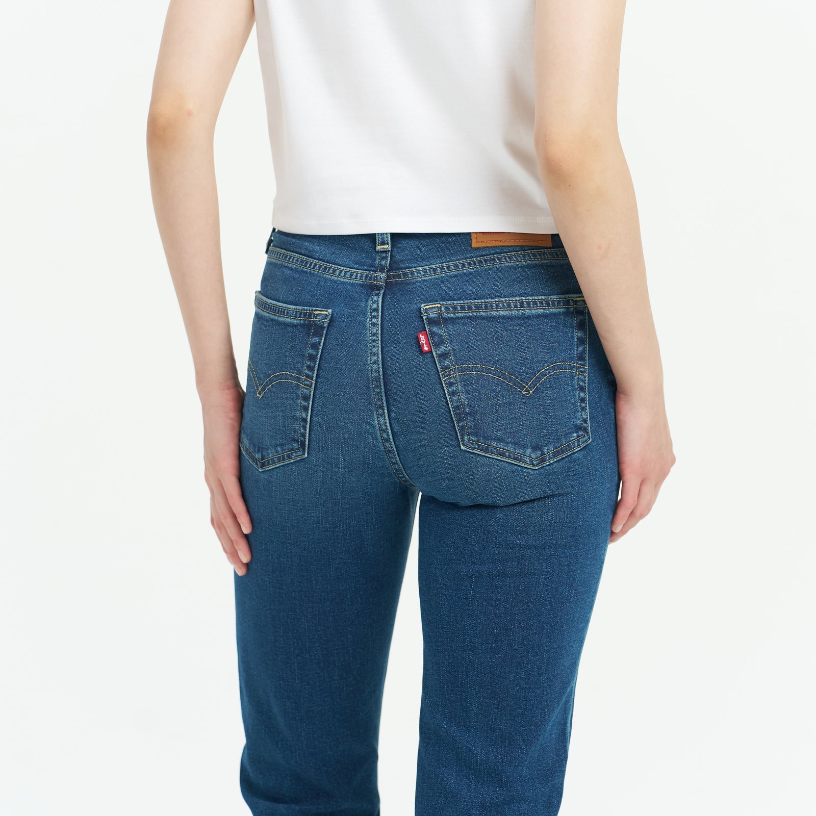 levi's® performance warm 724™ 高腰直筒牛仔褲|女裝 1888304342530 Indigo – Levi's 香港
