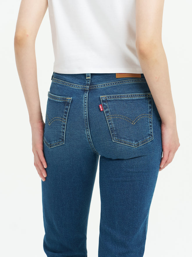 levi's® performance warm 724™ high-waisted straight jeans 1888304342530 Indigo  – Levi's Hong Kong