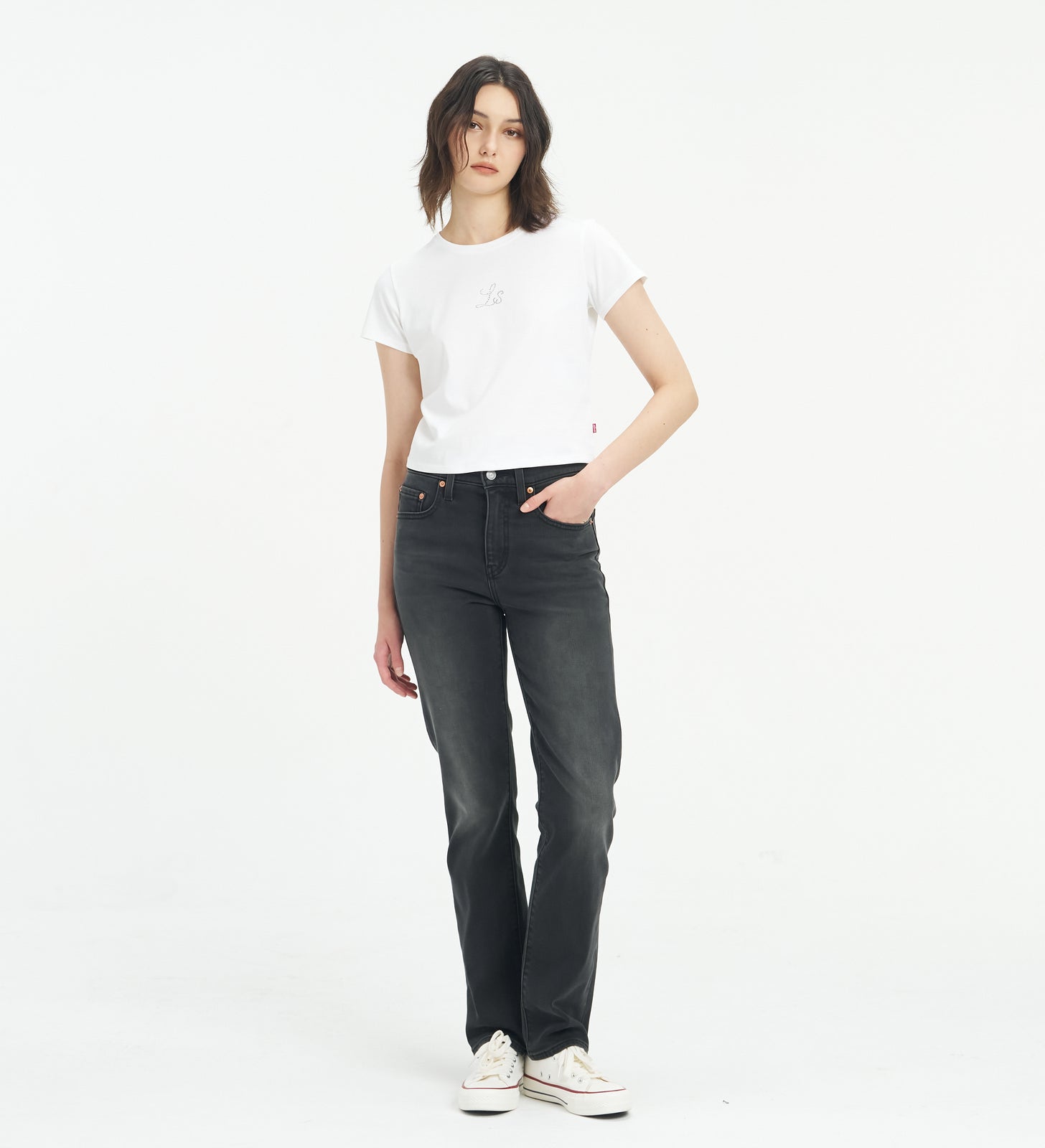 levi's® performance warm 724™ high-waisted straight jeans 1888304352530 Dark Indigo – Levi's Hong Kong