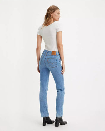 levi's® 724 高腰修身直腳牛仔褲 | 女裝 1888302692428 Medium Indigo  – Levi's 香港