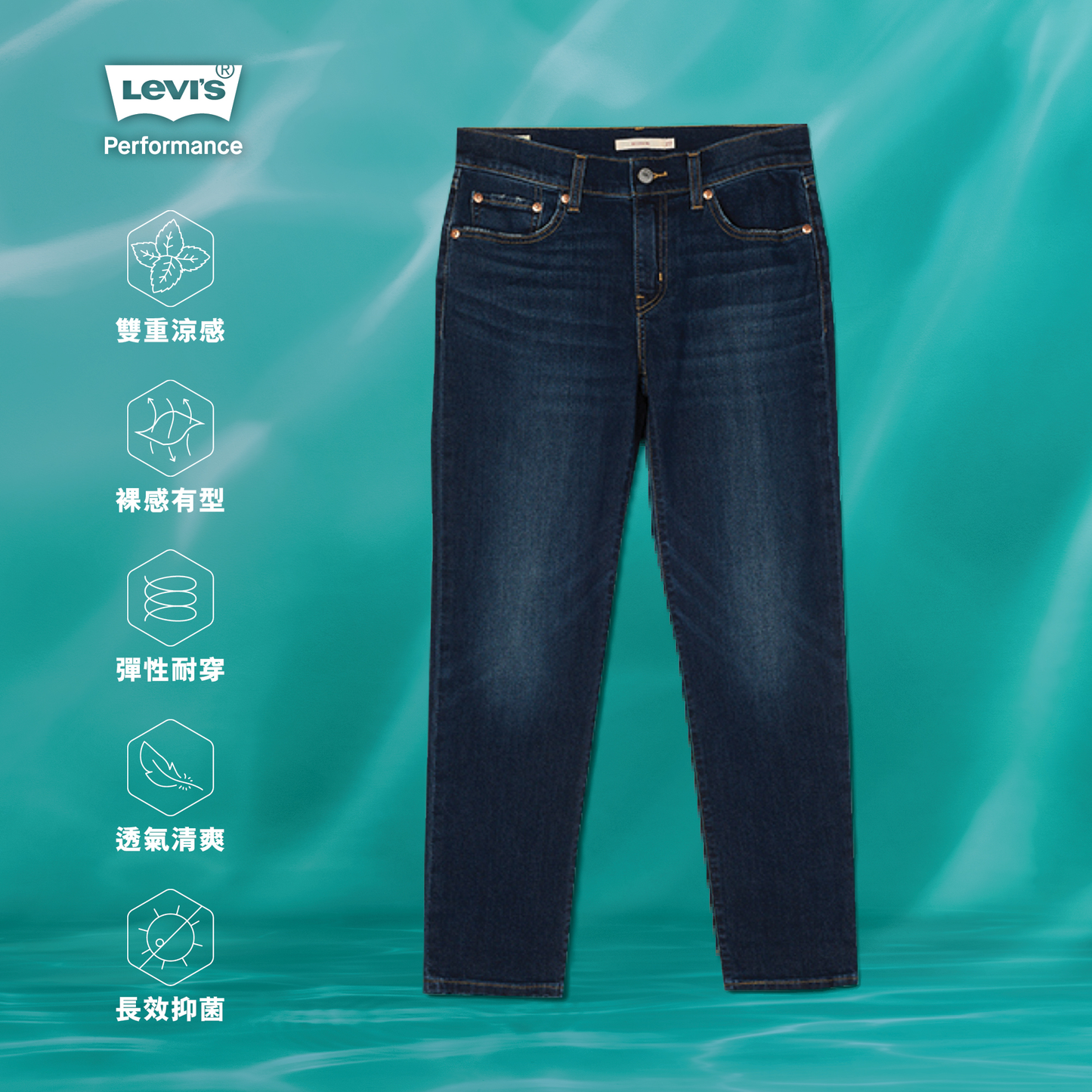 Levi's® 中腰男友風牛仔褲 | 女裝