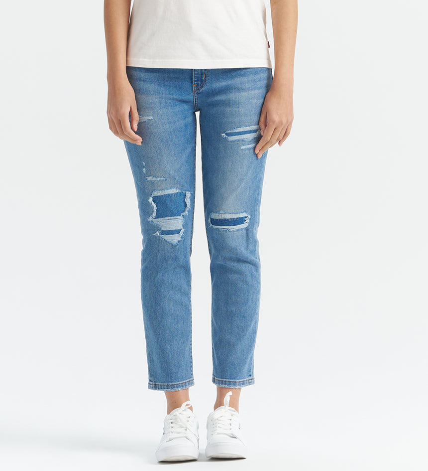 levi’s®  women's performance cool high-waisted boyfriend jeans 1988703822730 Indigo – Levi's Hong Kong