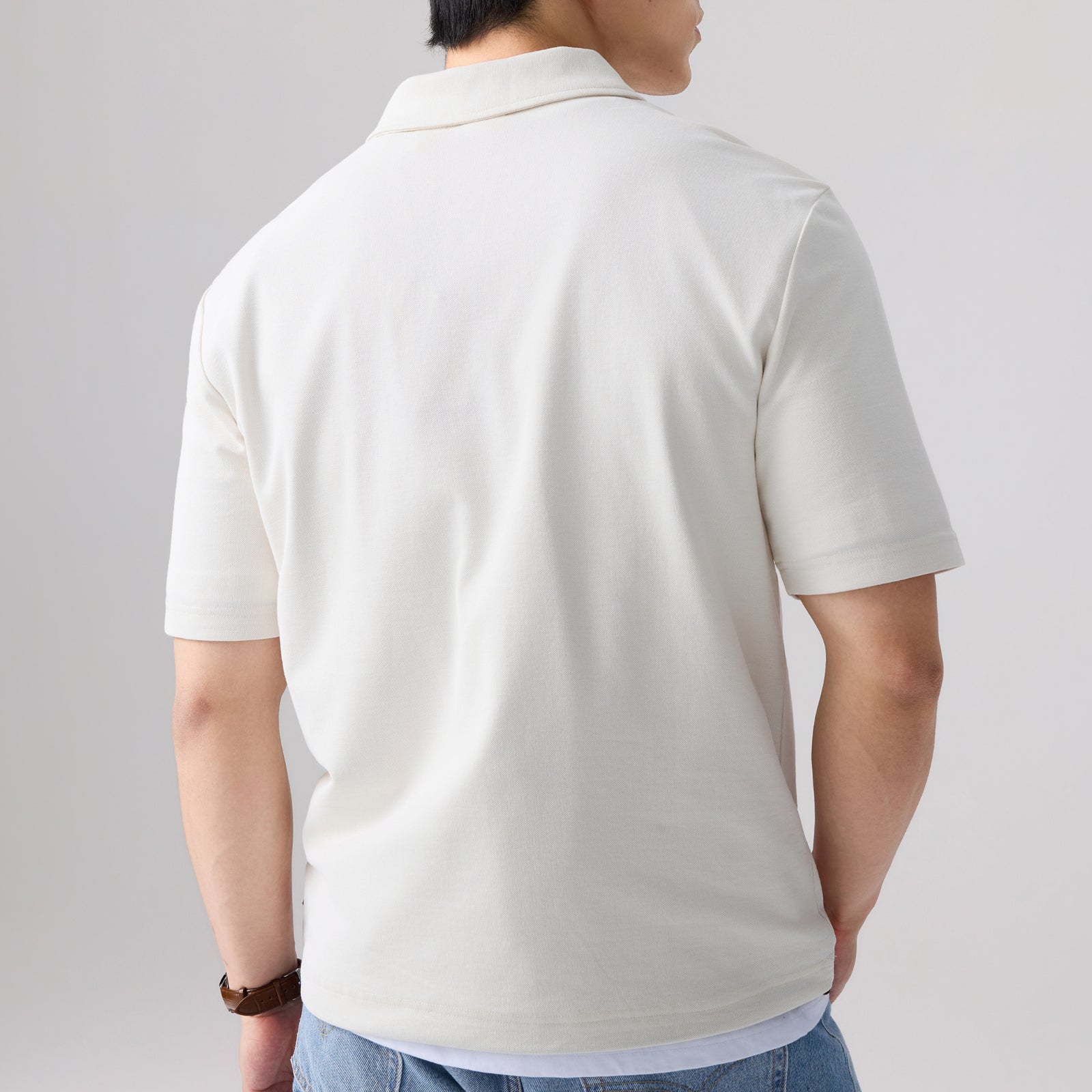  levi's® sorona® 涼感寬鬆 polo 恤 | 男裝 006P10000S- White – Levi's 香港