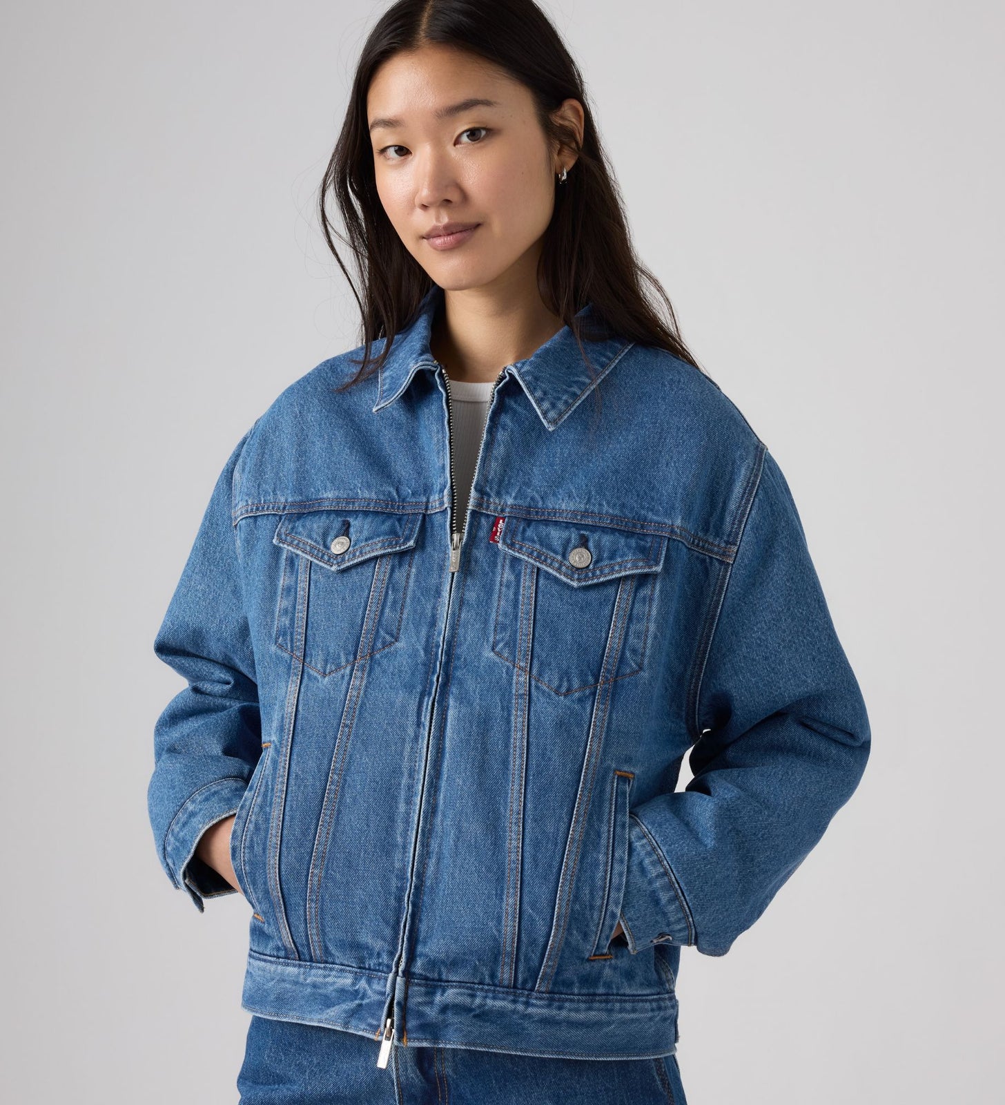 levi’s® x sky high farm goods trucker 外套 005RH0000S- Blue – Levi's 香港