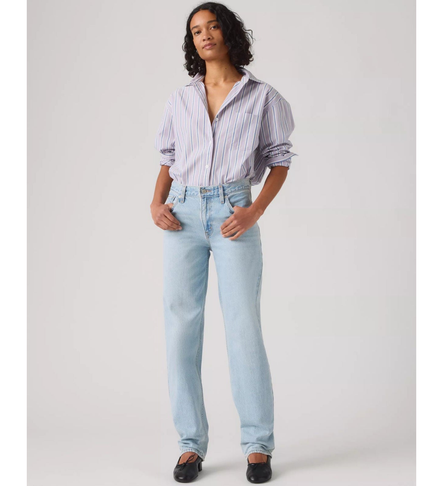 levi's® loose taper 寬鬆錐形牛仔褲 | 女裝   0083N00072429 Black – Levi's 香港