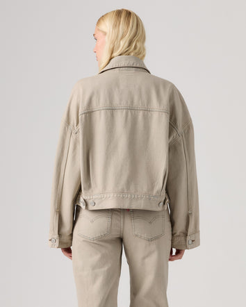 levi's® 寬鬆短版 trucker 外套 | 女裝 0089L0017XXS- Neutral  – Levi's 香港
