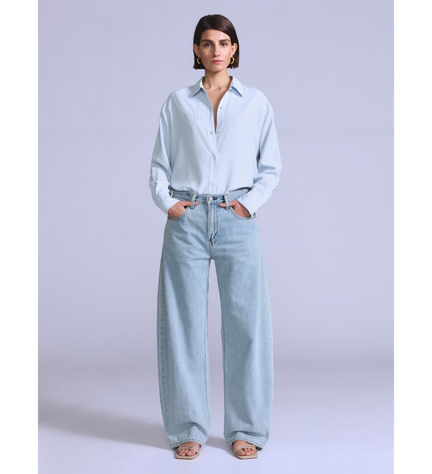 levi's® blue tab™ drop barrel 牛仔褲 | 女裝 003J400032429 Light Indigo – Levi's 香港