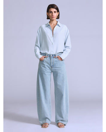 levi's® blue tab™ drop barrel 牛仔褲 | 女裝 003J400032429 Light Indigo  – Levi's 香港