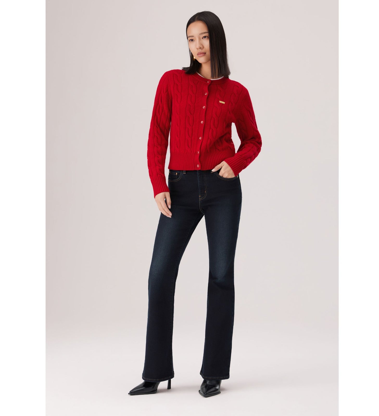 levi's® 726™ 高腰喇叭牛仔褲 | 女裝 A341001932530 Indigo – Levi's 香港
