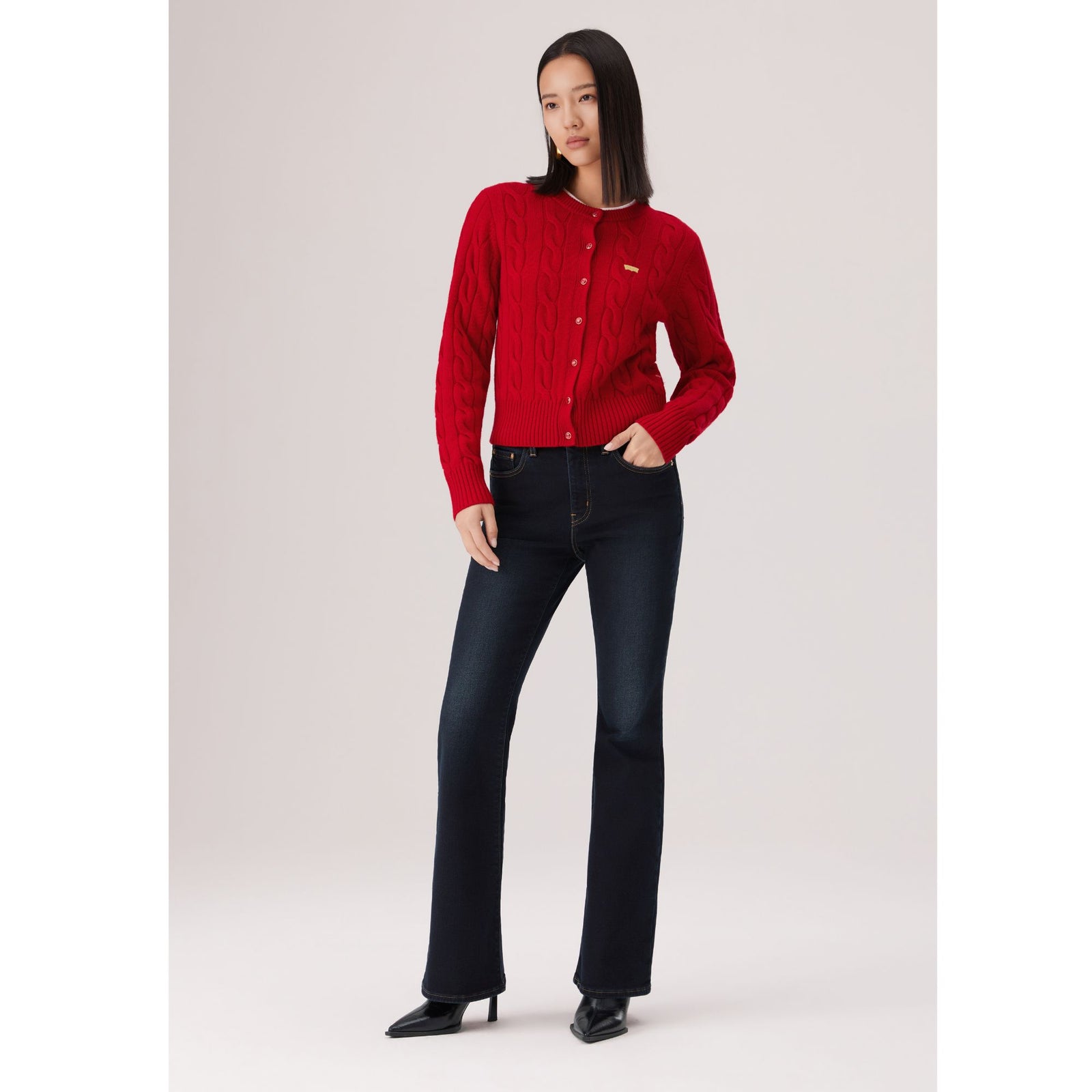 levi's® 726™ 高腰喇叭牛仔褲 | 女裝 A341001932530 Indigo – Levi's 香港