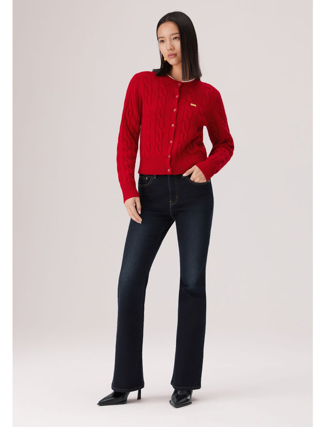 levi's® 726™ 高腰喇叭牛仔褲 | 女裝 A341001932530 Indigo  – Levi's 香港