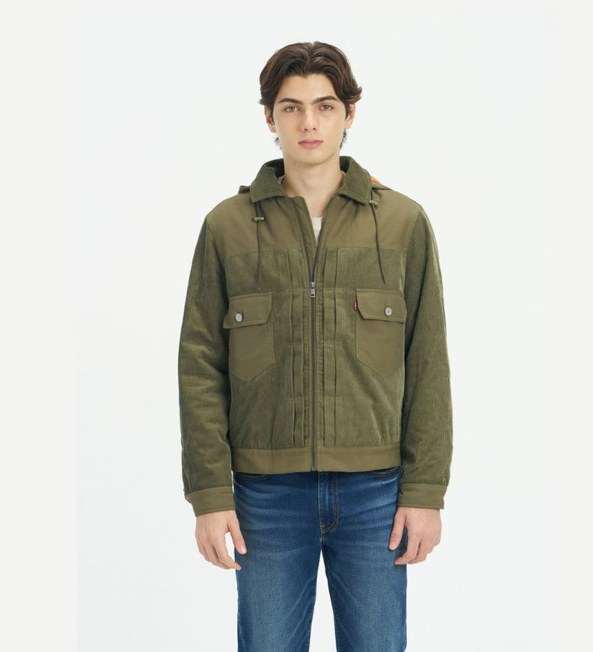 levi's® men's cotton jacket 004YS0001S- Green – Levi's Hong Kong