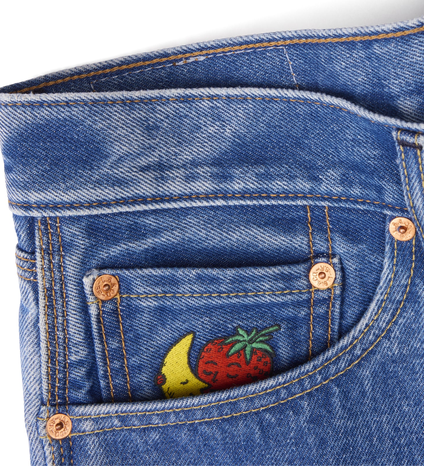 levi’s® x sky high farm goods 闊身工裝短褲 005S2000029- Blue – Levi's 香港