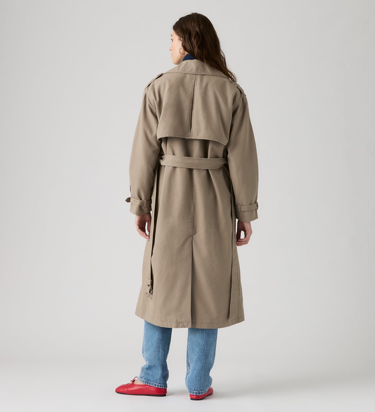 levi's® women's serena trench coat 006RW0004XXS- Brown – Levi's Hong Kong