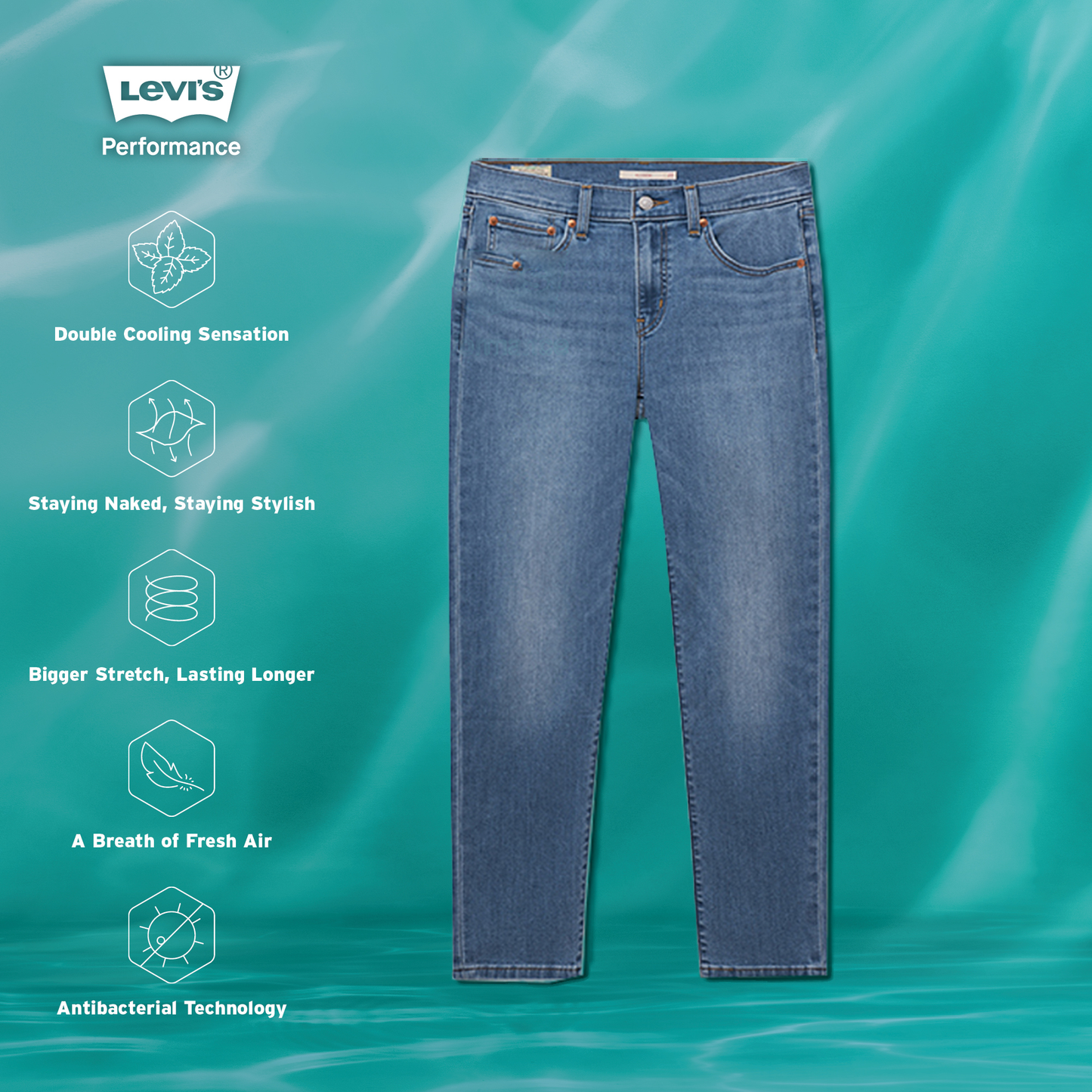 Levi's® 中腰男友風牛仔褲 | 女裝