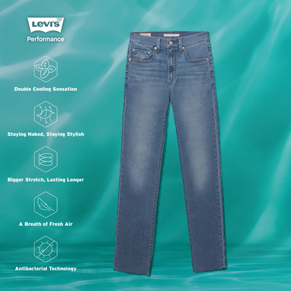 Levi's® 724高腰直腳COOL 系列牛仔褲 | 女裝