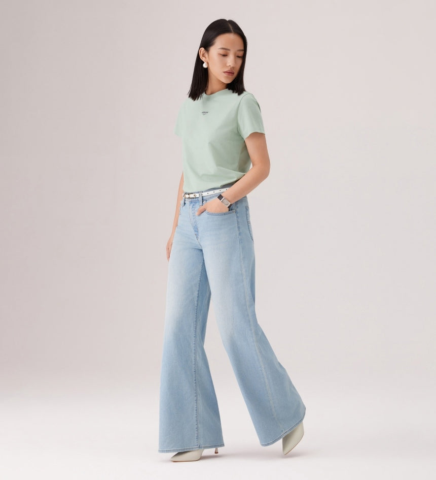  levi's® 728™ 高腰超寬腿牛仔褲 | 女裝 0039B00262430 Light Wash – Levi's 香港