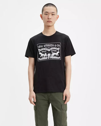 levi's® 雙馬圖案t恤 | 男裝 224950041XS- Black  – Levi's 香港