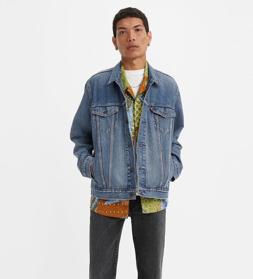 levi's® 男士 type iii 經典修身版型牛仔褸 牛仔外套 723340574XS- Medium Indigo – Levi's 香港