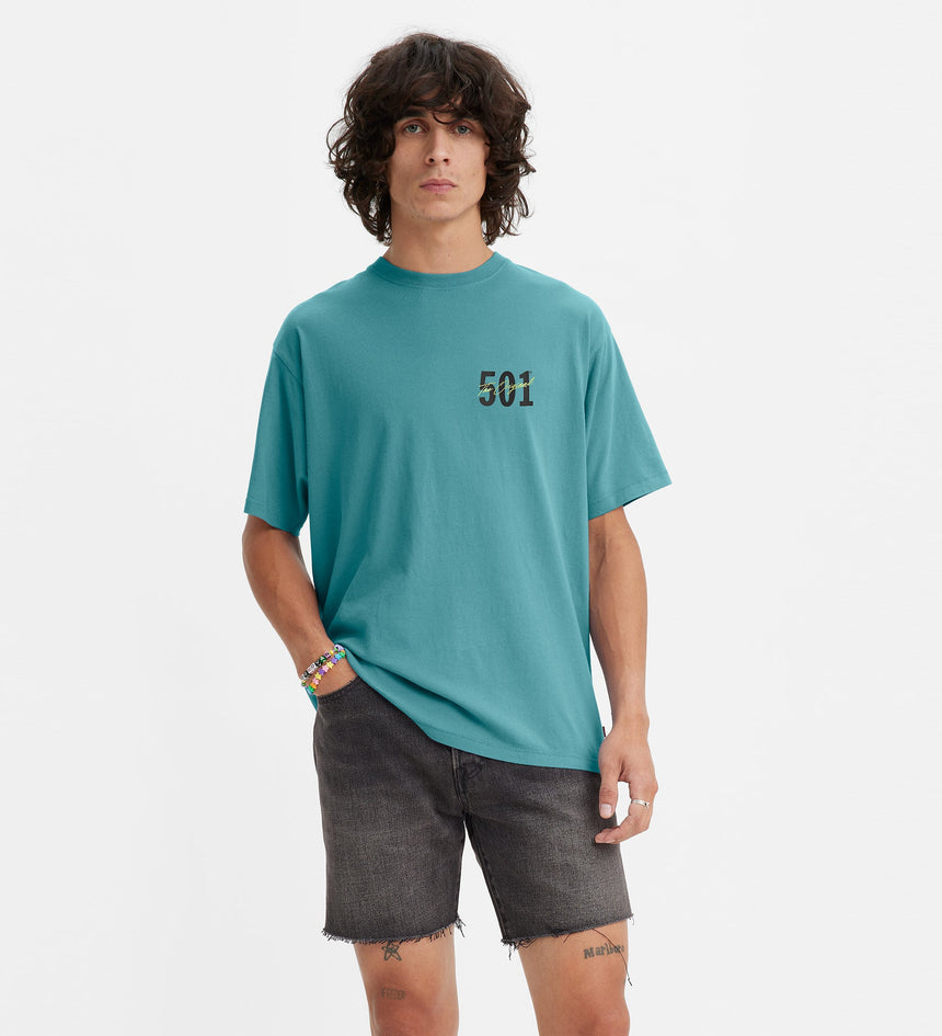 levi's® 印花復古版型t-shirt | 男裝 873730057XS- Aquarelle - Blue – Levi's 香港