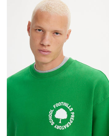 levi's® gold tab™ men's crewneck sweatshirt A37700011XS- Crew Foothills Medium Green  – Levi's Hong Kong