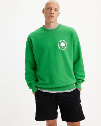 levi's® gold tab™ men's crewneck sweatshirt A37700011XS- Crew Foothills Medium Green  – Levi's Hong Kong