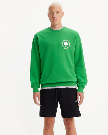 levi's® gold tab™ men's crewneck sweatshirt A37700011XS- Crew Foothills Medium Green  – Levi's Hong Kong