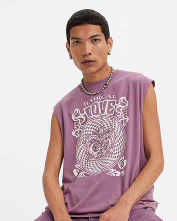 levi's® pride平權系列休閒背心 A53370000S- POSTER GRAPHIC TANK PURPLE GUM  – Levi's 香港