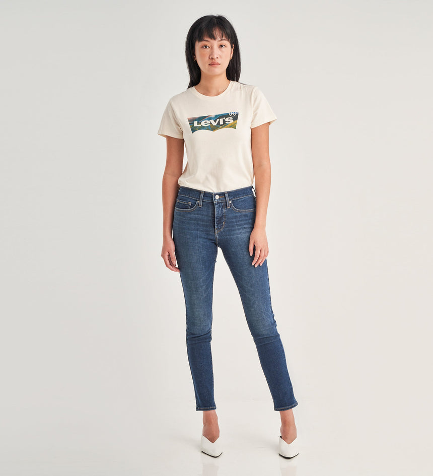 levi's® women's 311 shaping skinny jeans 1962603802628 Salty Surf - Medium Indigo - Worn In – Levi's Hong Kong