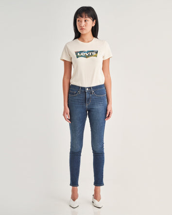 levi's® women's 311 shaping skinny jeans 1962603802628 Salty Surf - Medium Indigo - Worn In  – Levi's Hong Kong