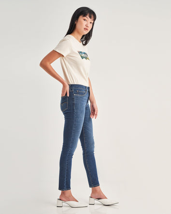 levi's® women's 311 shaping skinny jeans 1962603802628 Salty Surf - Medium Indigo - Worn In  – Levi's Hong Kong