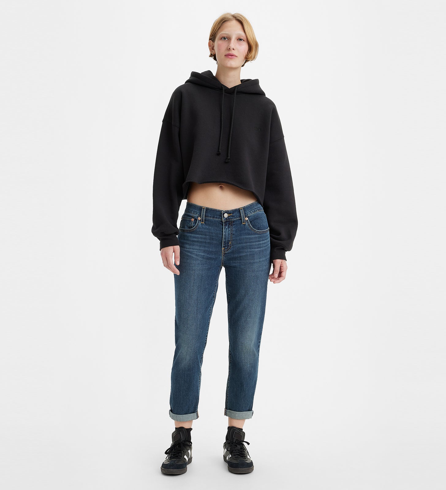 levi’s® 男友風新款boyfriend牛仔褲 | 女裝 1988702852327 Dark Indigo Worn In – Levi's 香港