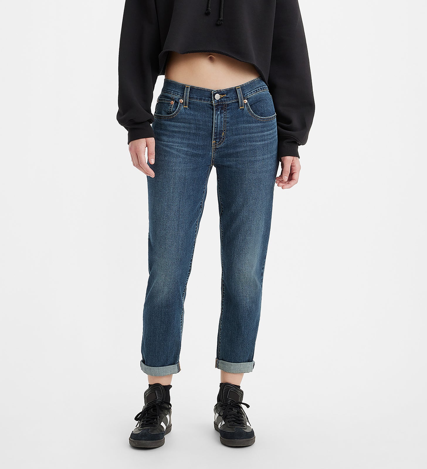 levi’s® 男友風新款boyfriend牛仔褲 | 女裝 1988702852327 Dark Indigo Worn In – Levi's 香港