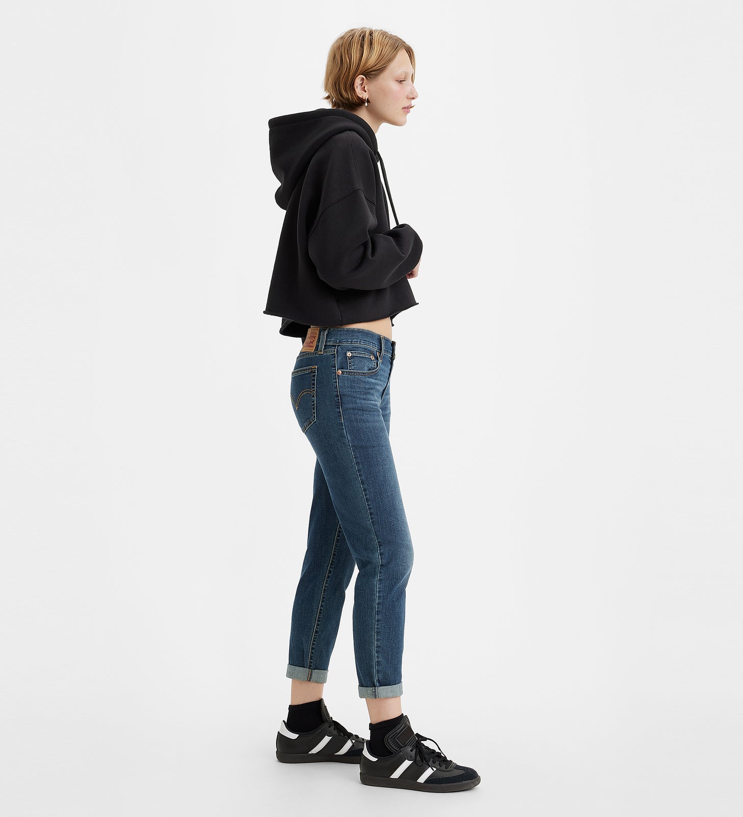 levi’s® 男友風新款boyfriend牛仔褲 | 女裝 1988702852327 Dark Indigo Worn In – Levi's 香港