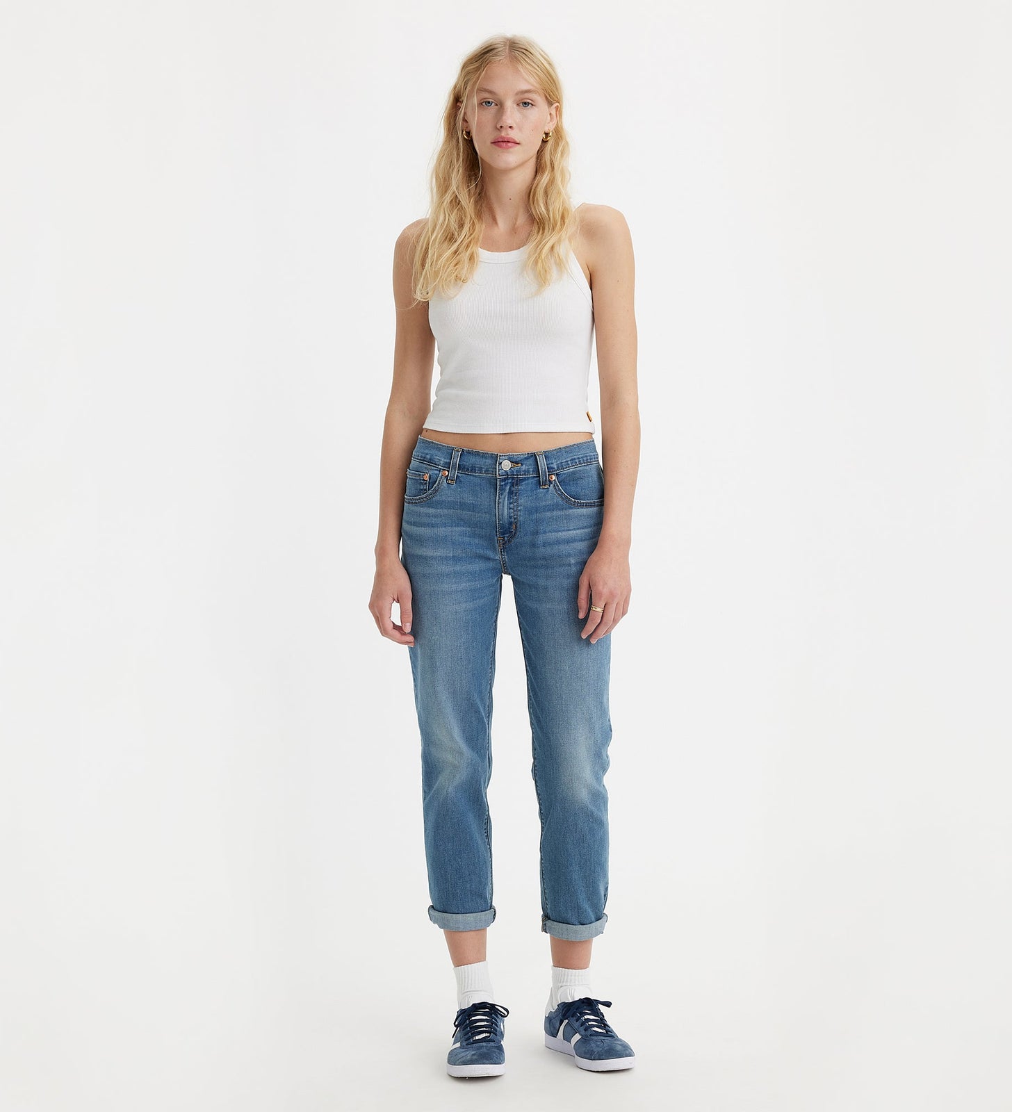 levi’s® 男友風新款boyfriend牛仔褲 | 女裝 1988703022327 Medium Indigo Worn In – Levi's 香港