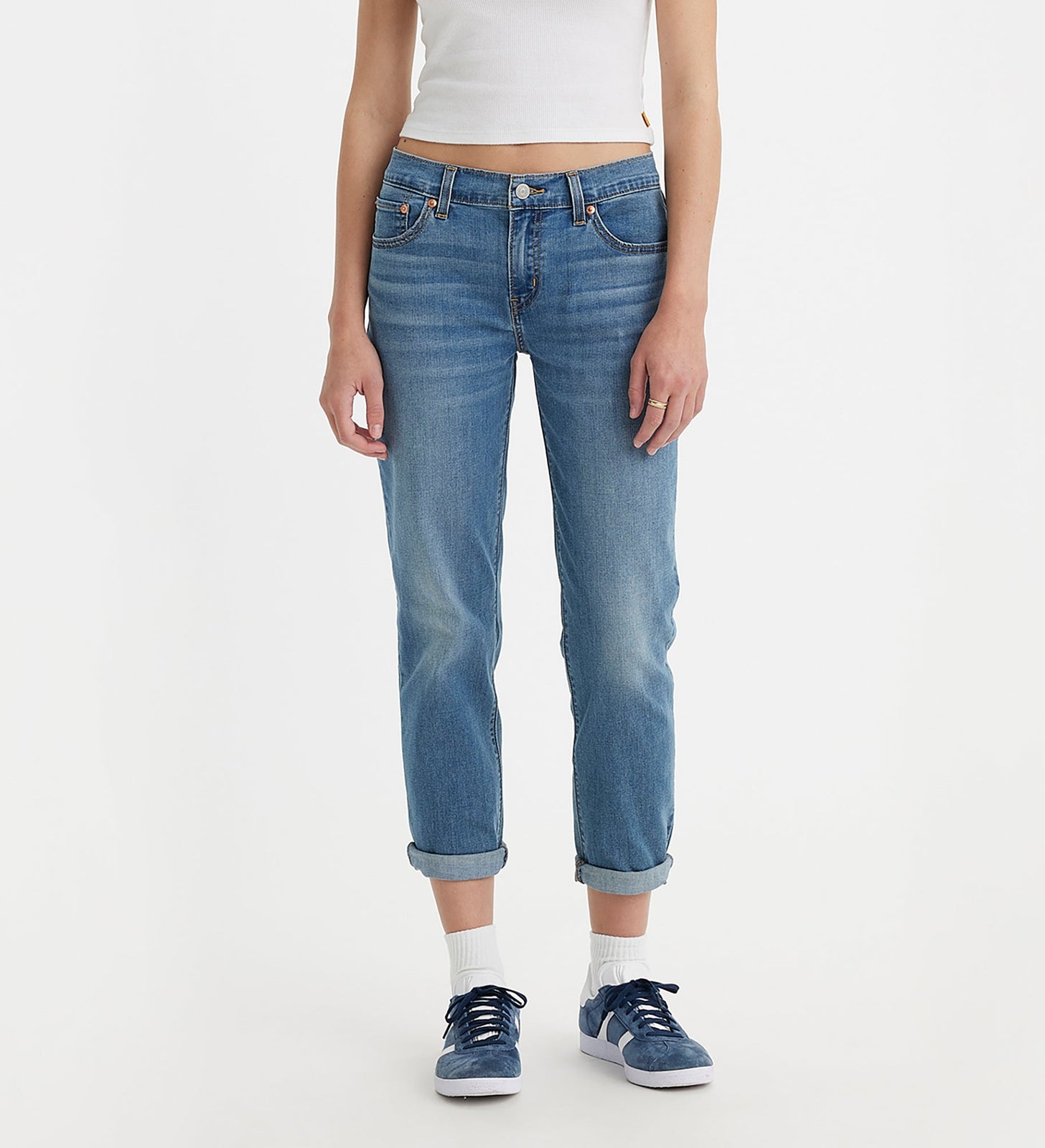 levi’s® 男友風新款boyfriend牛仔褲 | 女裝 1988703022327 Medium Indigo Worn In – Levi's 香港