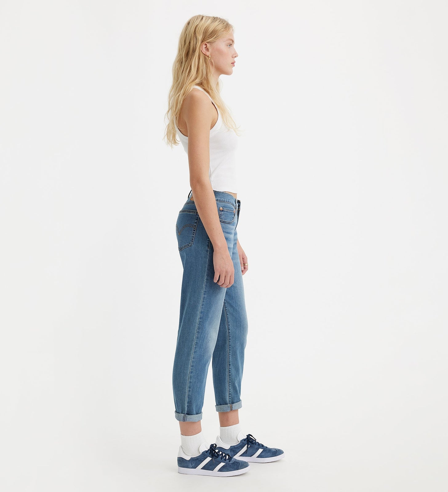 levi’s® 男友風新款boyfriend牛仔褲 | 女裝 1988703022327 Medium Indigo Worn In – Levi's 香港