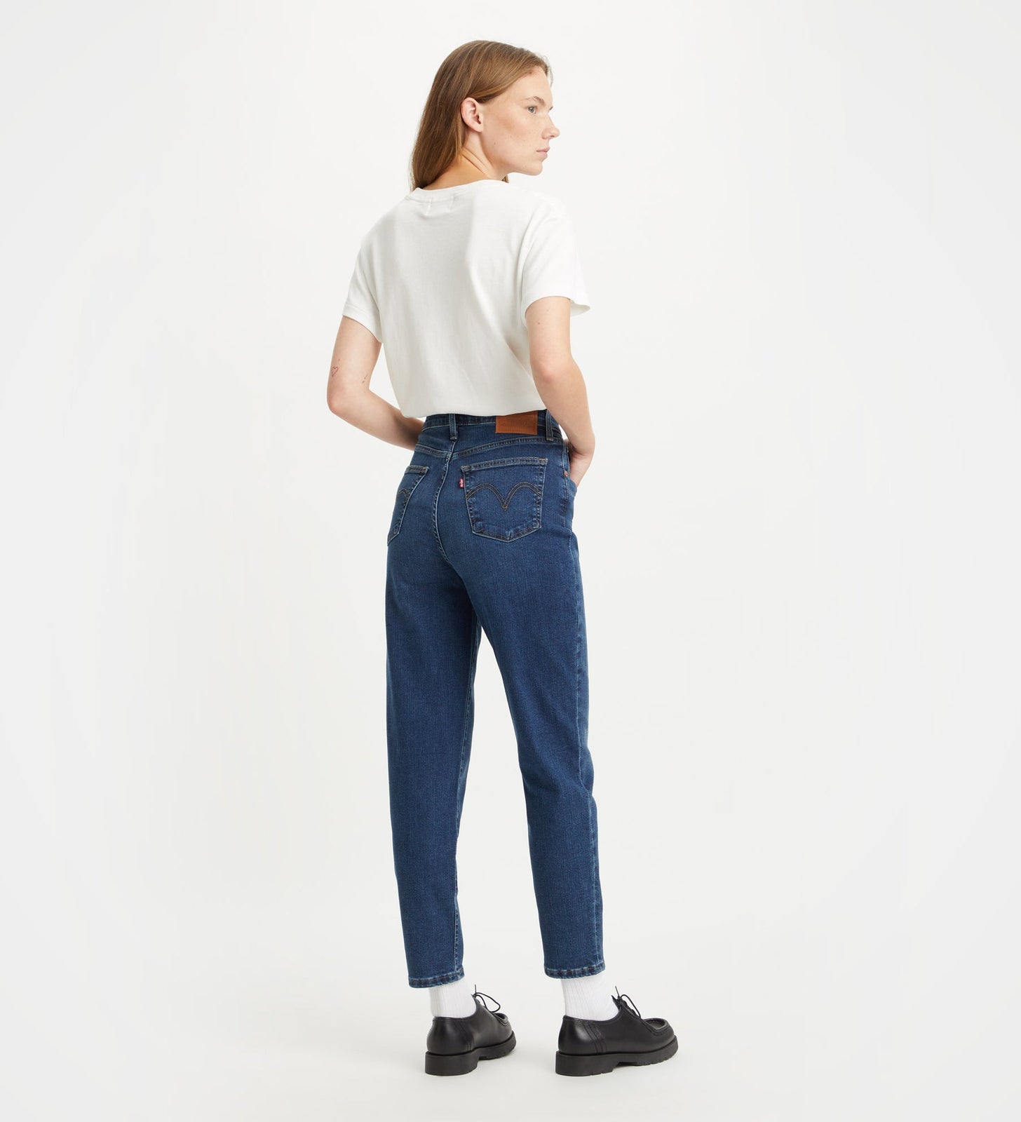 levi's®高腰boyfriend 男友風牛仔褲 | 女裝 8587301142427 Dark Indigo Worn In – Levi's 香港