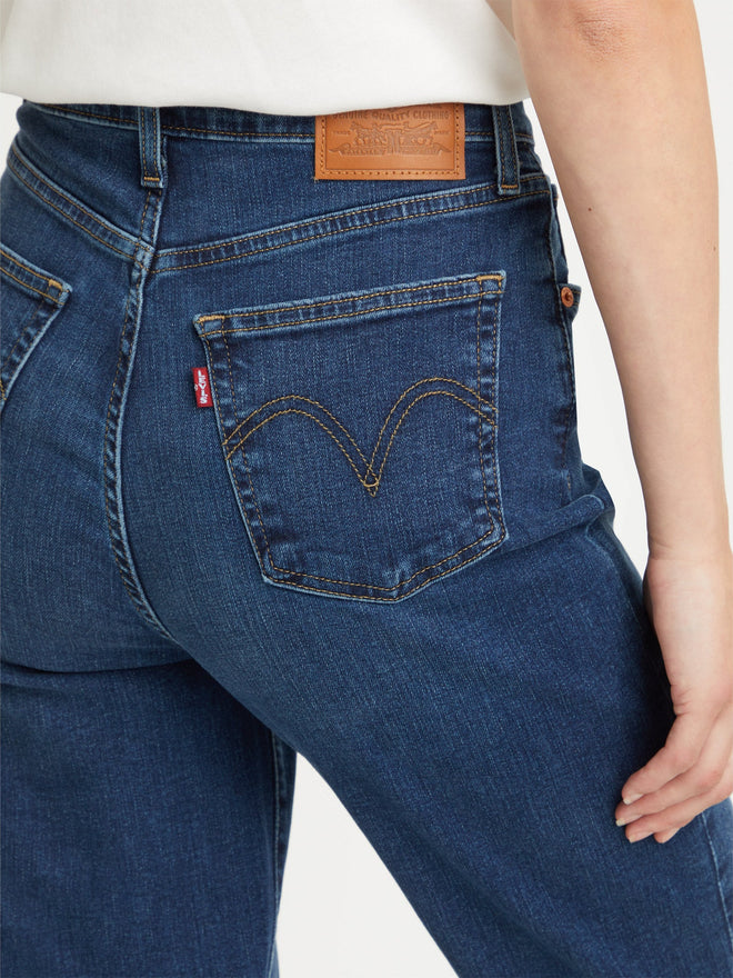 levi's® women's high-rise boyfriend jeans 8587301142427 Dark Indigo Worn In  – Levi's Hong Kong