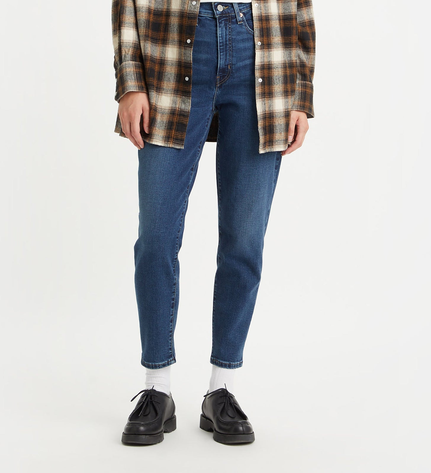levi's®高腰boyfriend 男友風牛仔褲 | 女裝 8587301142427 Dark Indigo Worn In – Levi's 香港