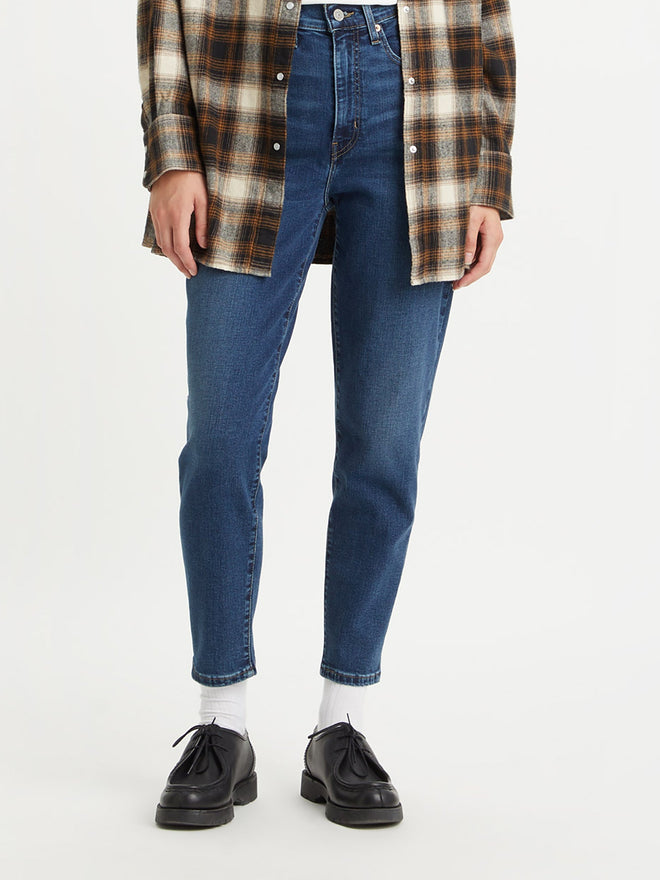 levi's® women's high-rise boyfriend jeans 8587301142427 Dark Indigo Worn In  – Levi's Hong Kong
