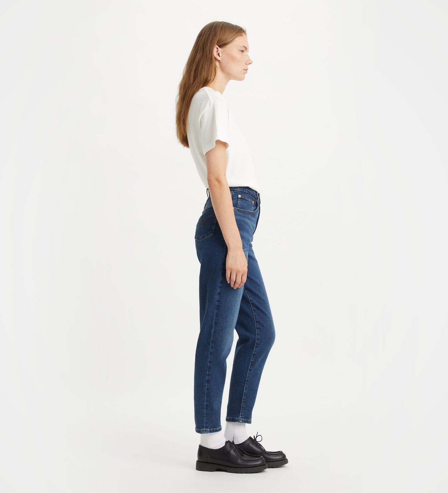 levi's®高腰boyfriend 男友風牛仔褲 | 女裝 8587301142427 Dark Indigo Worn In – Levi's 香港