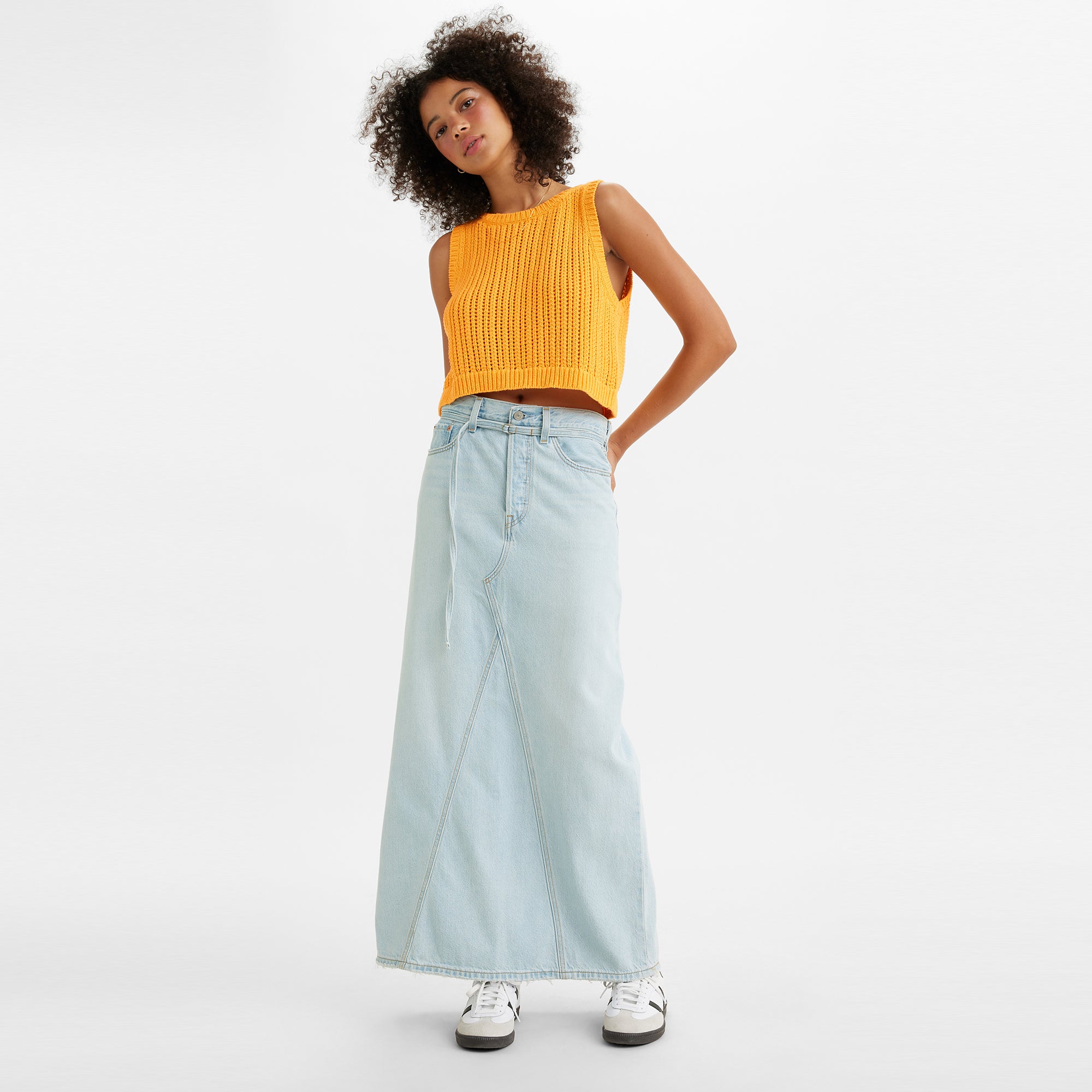 Levi s Women s Long Icon Skirt My So Called Pants Light Indigo Worn In Levi s HK Levi s Hong Kong