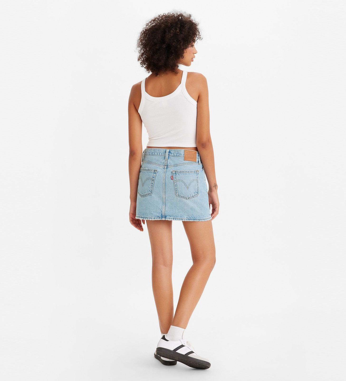 levi's® 標誌性牛仔裙|女裝 A4694000324- Light Indigo - Worn In – Levi's 香港