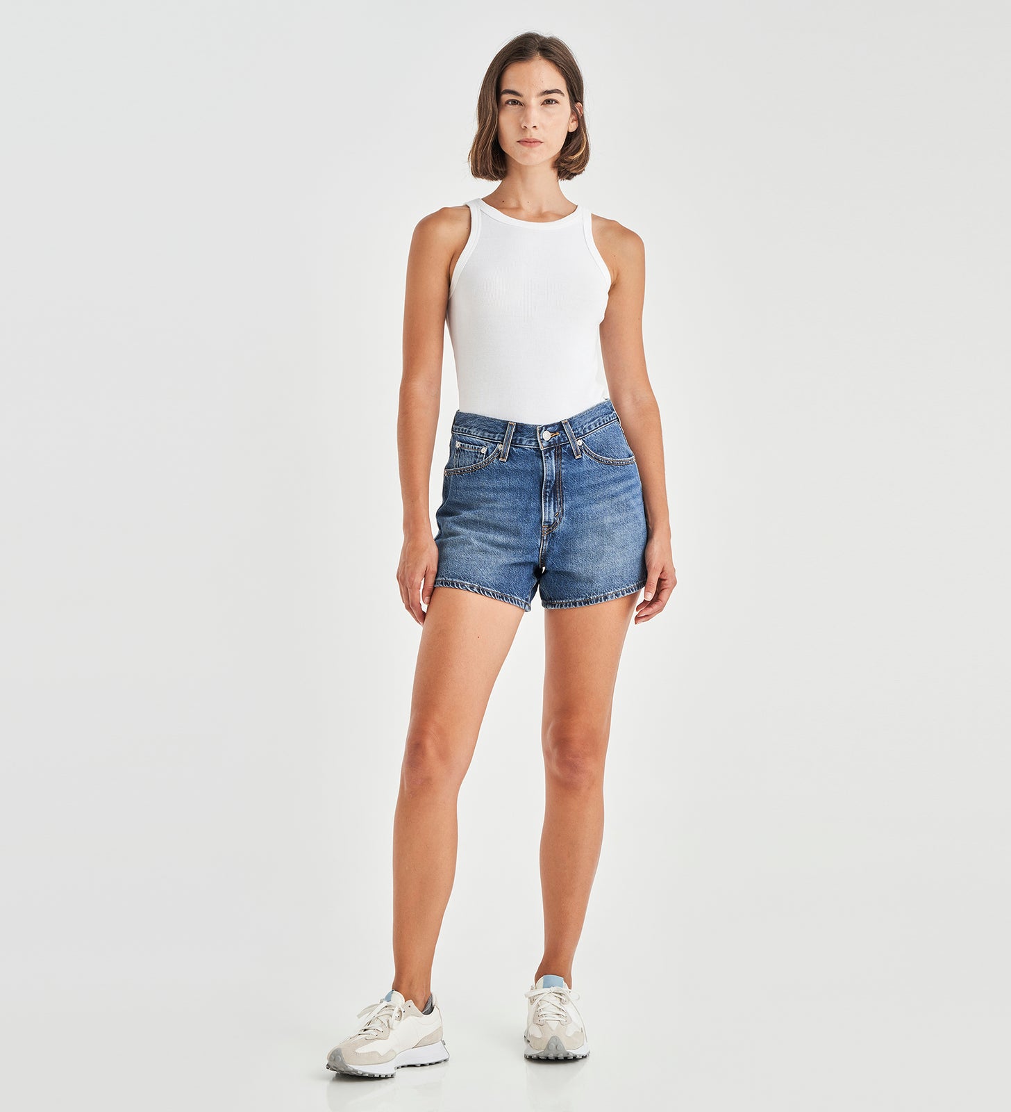 levi’s® women's 80s mom shorts A4695000324- Medium Indigo Worn In – Levi's Hong Kong