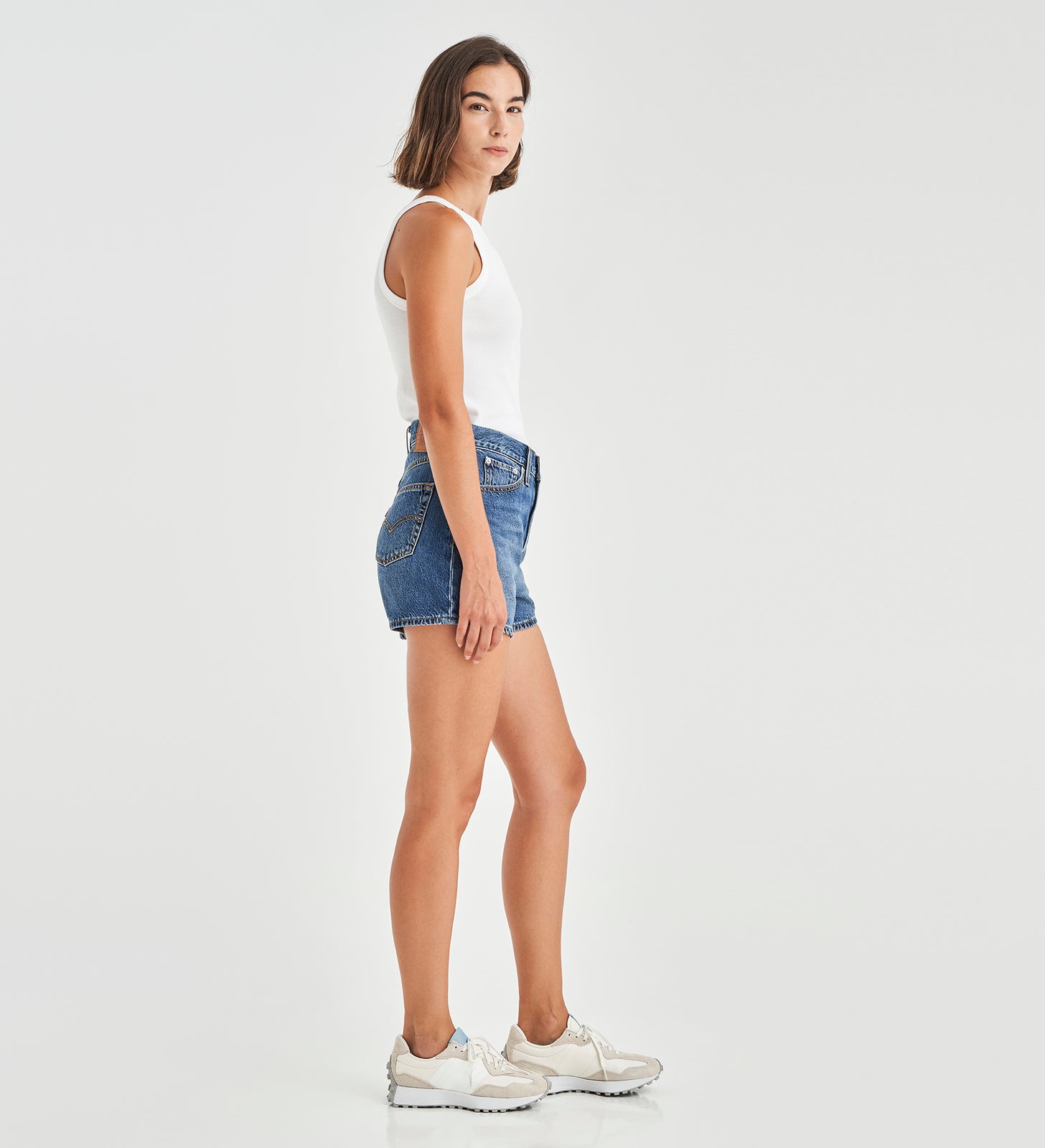 levi’s® women's 80s mom shorts A4695000324- Medium Indigo Worn In – Levi's Hong Kong