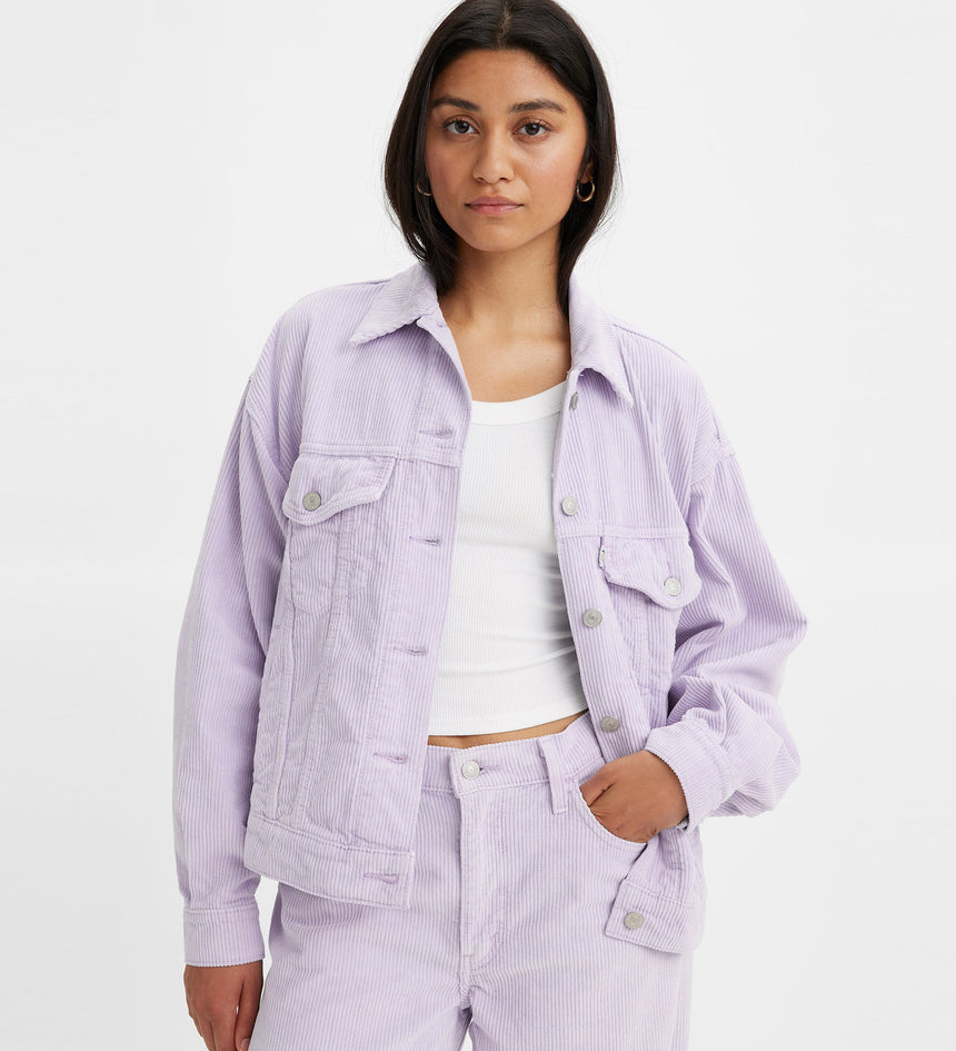 levi's® women's '90s trucker jacket A17430009S- Light Purple Garment Dye – Levi's Hong Kong