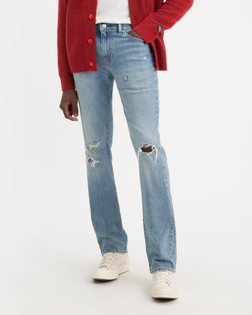 levi's® 511™ 修身剪裁牛仔褲 | 男裝(warm 系列) 0451156622932 Gimme More Destructed - Blue  – Levi's 香港