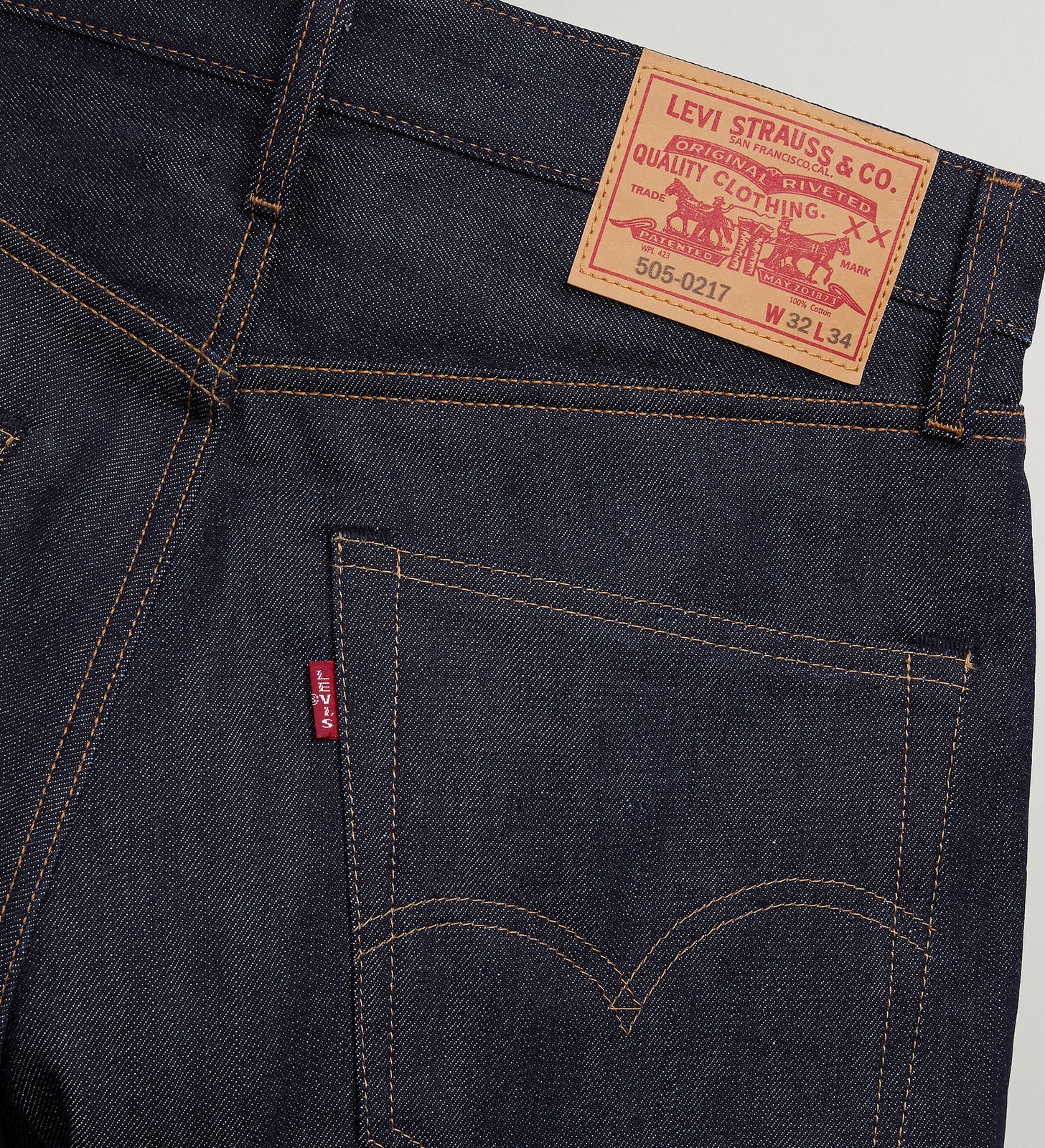 lvc 1967 男士 505® 標準剪裁牛仔褲(lvc 原創復刻系列) 6750501303132 Indigo Rigid – Levi's 香港