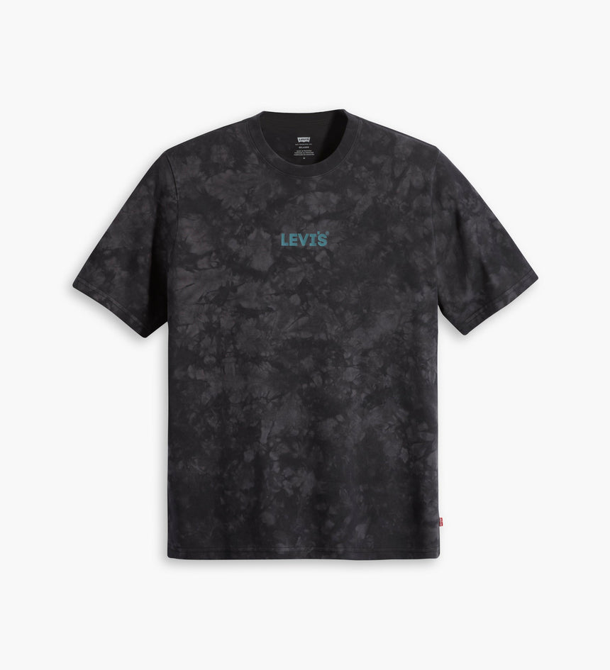 levi's® 鬆身短袖印花t-shirt | 男裝 161431021S- Headline Logo Wash Caviar - Black – Levi's 香港